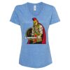 Women's Snow Heather Jersey V-Neck T-Shirt Thumbnail