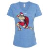 Women's Snow Heather Jersey V-Neck T-Shirt Thumbnail