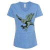 Women's Snow Heather Jersey V-Neck T-Shirt Thumbnail