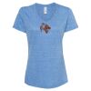Women's Snow Heather Jersey V-Neck T-Shirt Thumbnail