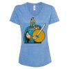 Women's Snow Heather Jersey V-Neck T-Shirt Thumbnail