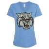 Women's Snow Heather Jersey V-Neck T-Shirt Thumbnail