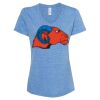 Women's Snow Heather Jersey V-Neck T-Shirt Thumbnail