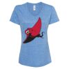 Women's Snow Heather Jersey V-Neck T-Shirt Thumbnail