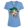 Women's Snow Heather Jersey V-Neck T-Shirt Thumbnail