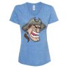 Women's Snow Heather Jersey V-Neck T-Shirt Thumbnail