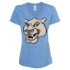 Women's Snow Heather Jersey V-Neck T-Shirt Thumbnail