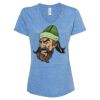 Women's Snow Heather Jersey V-Neck T-Shirt Thumbnail