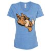 Women's Snow Heather Jersey V-Neck T-Shirt Thumbnail