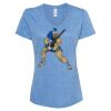 Women's Snow Heather Jersey V-Neck T-Shirt Thumbnail