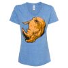 Women's Snow Heather Jersey V-Neck T-Shirt Thumbnail