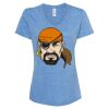 Women's Snow Heather Jersey V-Neck T-Shirt Thumbnail
