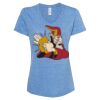 Women's Snow Heather Jersey V-Neck T-Shirt Thumbnail
