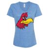 Women's Snow Heather Jersey V-Neck T-Shirt Thumbnail