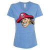 Women's Snow Heather Jersey V-Neck T-Shirt Thumbnail