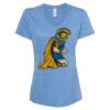 Women's Snow Heather Jersey V-Neck T-Shirt Thumbnail