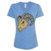 Women's Snow Heather Jersey V-Neck T-Shirt Thumbnail