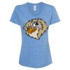 Women's Snow Heather Jersey V-Neck T-Shirt Thumbnail