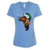 Women's Snow Heather Jersey V-Neck T-Shirt Thumbnail