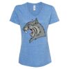 Women's Snow Heather Jersey V-Neck T-Shirt Thumbnail