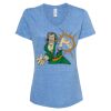 Women's Snow Heather Jersey V-Neck T-Shirt Thumbnail