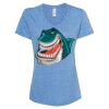 Women's Snow Heather Jersey V-Neck T-Shirt Thumbnail