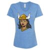Women's Snow Heather Jersey V-Neck T-Shirt Thumbnail