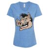 Women's Snow Heather Jersey V-Neck T-Shirt Thumbnail
