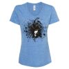 Women's Snow Heather Jersey V-Neck T-Shirt Thumbnail