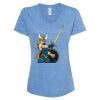 Women's Snow Heather Jersey V-Neck T-Shirt Thumbnail