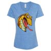 Women's Snow Heather Jersey V-Neck T-Shirt Thumbnail