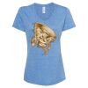 Women's Snow Heather Jersey V-Neck T-Shirt Thumbnail