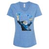 Women's Snow Heather Jersey V-Neck T-Shirt Thumbnail