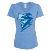 Women's Snow Heather Jersey V-Neck T-Shirt Thumbnail