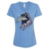 Women's Snow Heather Jersey V-Neck T-Shirt Thumbnail