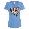 Women's Snow Heather Jersey V-Neck T-Shirt Thumbnail