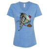 Women's Snow Heather Jersey V-Neck T-Shirt Thumbnail