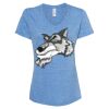 Women's Snow Heather Jersey V-Neck T-Shirt Thumbnail
