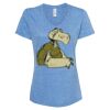 Women's Snow Heather Jersey V-Neck T-Shirt Thumbnail