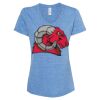 Women's Snow Heather Jersey V-Neck T-Shirt Thumbnail