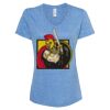 Women's Snow Heather Jersey V-Neck T-Shirt Thumbnail