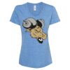 Women's Snow Heather Jersey V-Neck T-Shirt Thumbnail