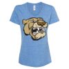 Women's Snow Heather Jersey V-Neck T-Shirt Thumbnail