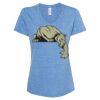 Women's Snow Heather Jersey V-Neck T-Shirt Thumbnail