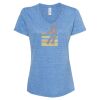 Women's Snow Heather Jersey V-Neck T-Shirt Thumbnail