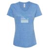 Women's Snow Heather Jersey V-Neck T-Shirt Thumbnail