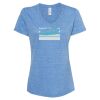 Women's Snow Heather Jersey V-Neck T-Shirt Thumbnail