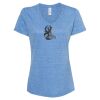 Women's Snow Heather Jersey V-Neck T-Shirt Thumbnail