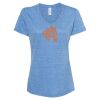Women's Snow Heather Jersey V-Neck T-Shirt Thumbnail