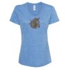 Women's Snow Heather Jersey V-Neck T-Shirt Thumbnail